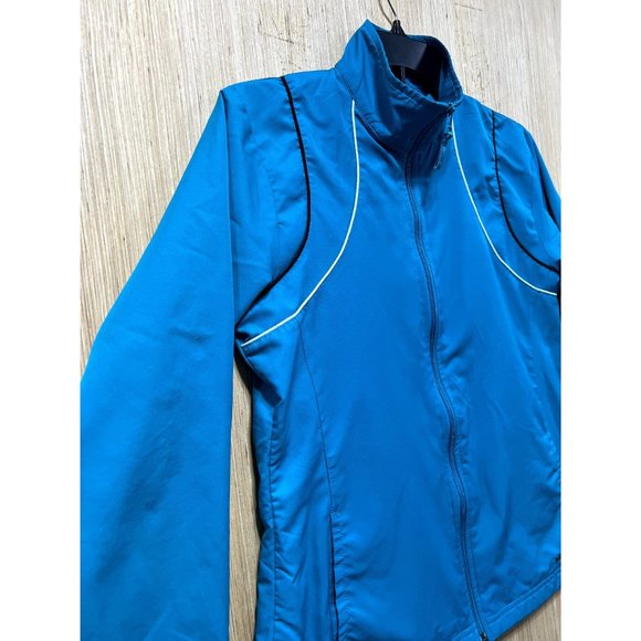 Reebok - Women's Long Sleeve Sports Jacket - Aqua Blue - Medium - Picture 13 of 16